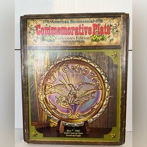 Indiana Glass American Bicentennial Commemorative Plate